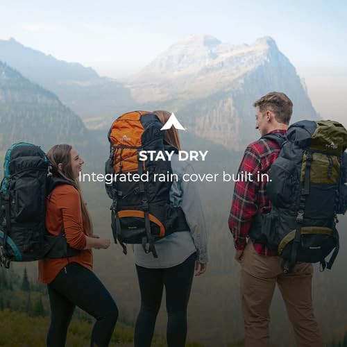 Olive explorer internal frame hiking backpack 75l — photo 4