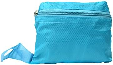 Blue foldable ultralight travel daypack 25L — photo 5