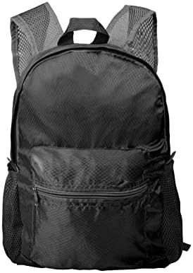Black water-resistant hiking daypack 25L