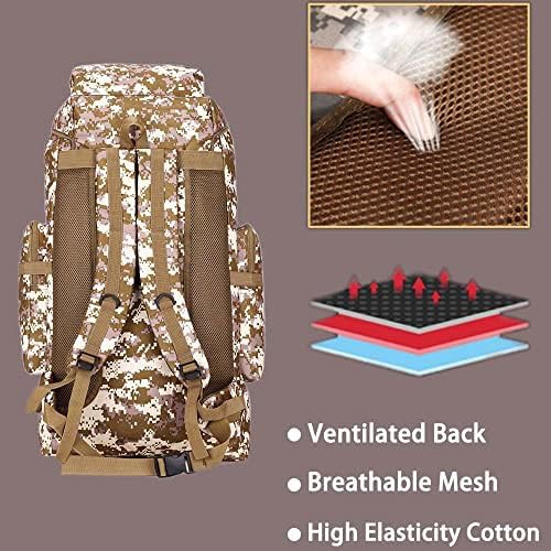 YFREAL 80L tactical hiking camping backpack for men — photo 5
