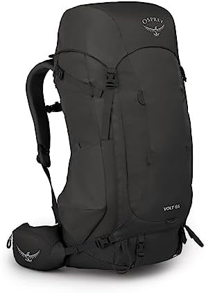 Mamba black mens backpacking 65L