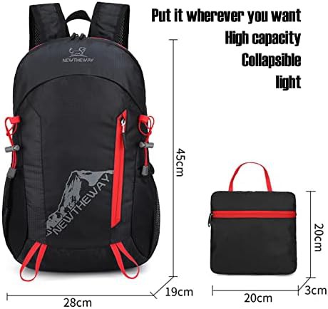 Black 20L ultralight folding daypack — photo 3