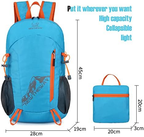 Blue 20L ultralight folding daypack — photo 4