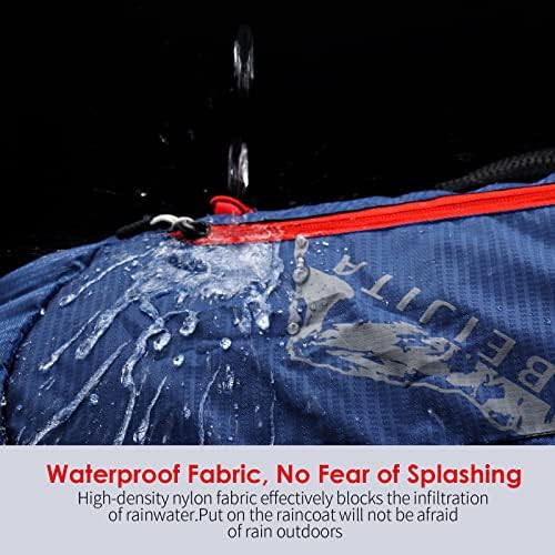 Foldable 20L Waterproof Hiking Daypack Blue — photo 3