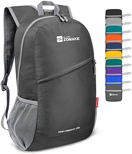 Black 20l foldable small daypack for hiking