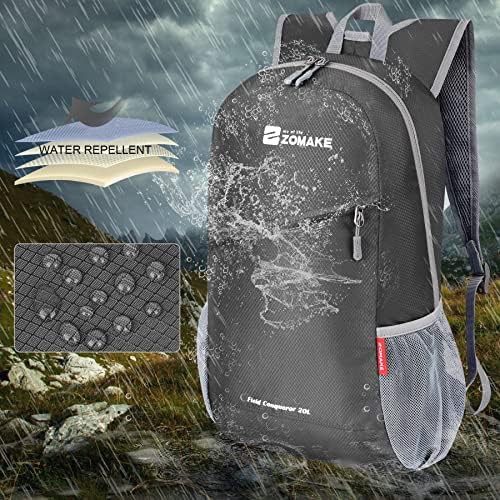 Black 20l foldable small daypack for hiking — photo 5