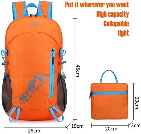 Orange 20L folding waterproof daypack — photo 3
