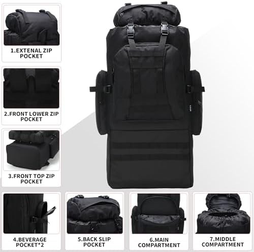 Hiking molle daypack rucksack 100l — photo 3
