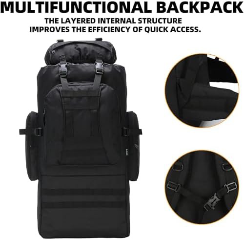Hiking molle daypack rucksack 100l — photo 5