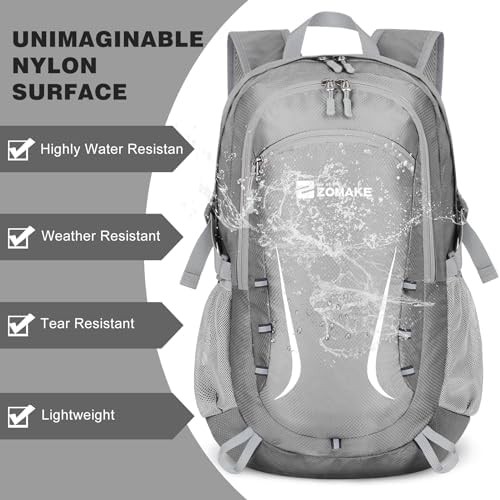 Silver grey 35l water resistant foldable daypack — photo 5