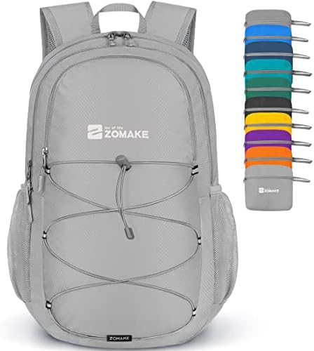 Silver grey 28l ultralight travel daypack