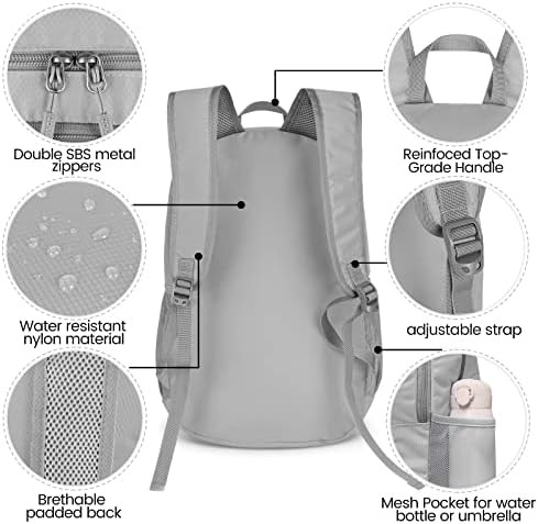 Silver grey 28l ultralight travel daypack — photo 4