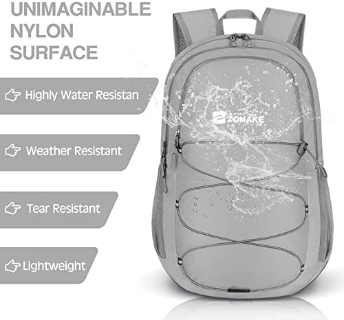 Silver grey 28l ultralight travel daypack — photo 5