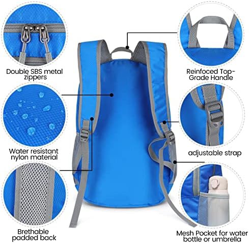 Dark blue 28l travel hiking daypack — photo 4