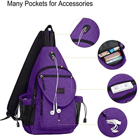 Women hiking crossbody sling daypack — photo 3