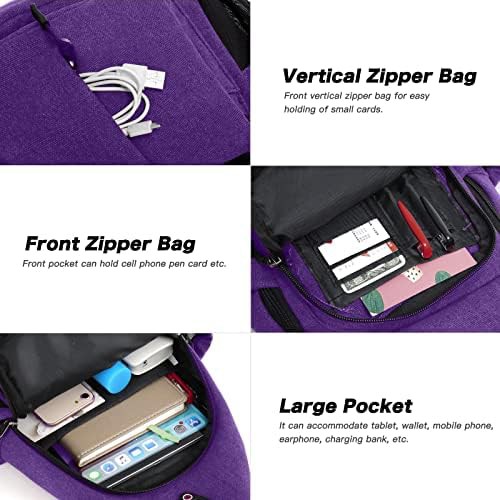 Women hiking crossbody sling daypack — photo 4