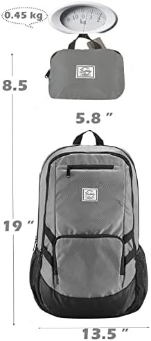 Gray Foldable Water Resistant Backpack 25L — photo 5