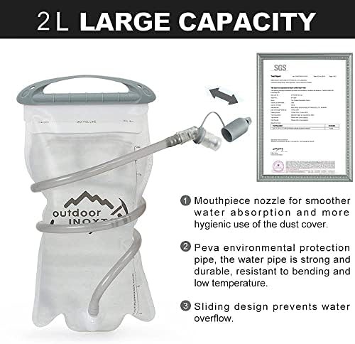 Green Hydration Hiking Backpack with 2L Bladder — photo 3