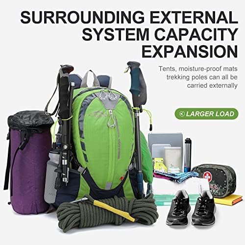 Green Hydration Hiking Backpack with 2L Bladder — photo 5