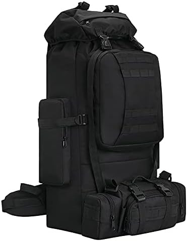 Black military tactical 100L rucksack