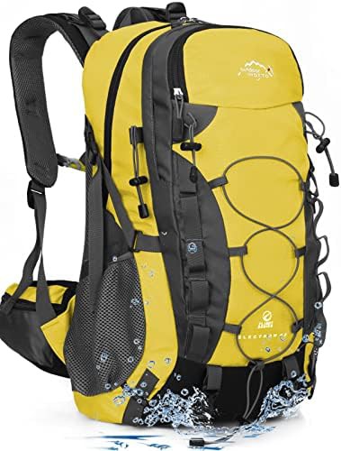 Yellow 40L waterproof hiking daypack