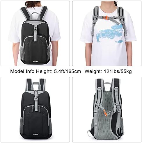 Black mini 10l hiking backpack — photo 3