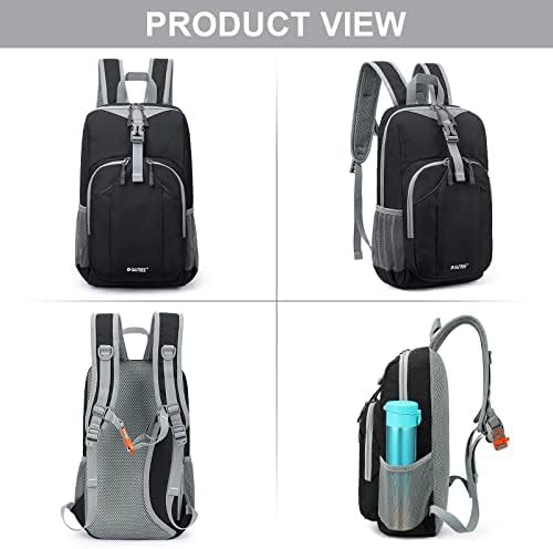 Black mini 10l hiking backpack — photo 4