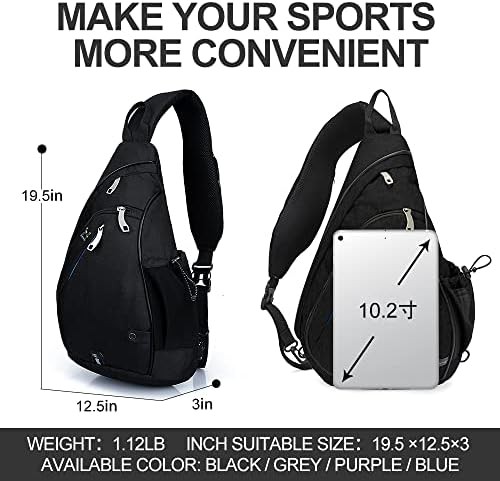 Black crossbody sling bag with bottle holder — photo 5