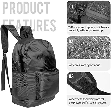 Black Packable Backpack and Tote Bundle — photo 5