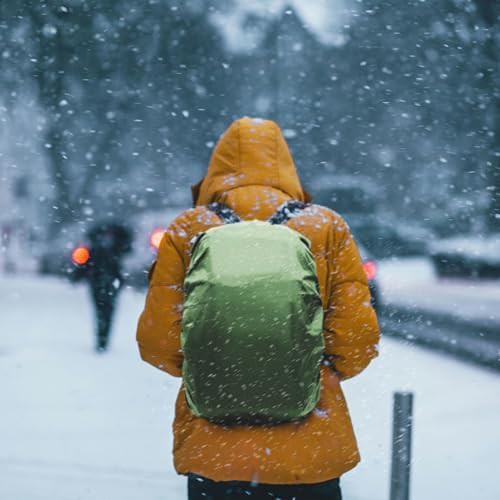 Army green waterproof rucksack rain cover — photo 5