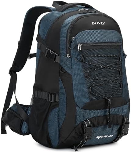 Blue 40L waterproof hiking daypack