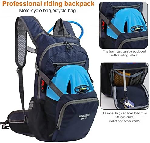 Navy waterproof hiking daypack 15l — photo 3