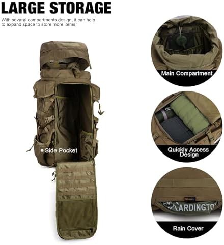 70L military hunting rucksack backpack — photo 4