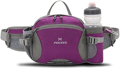 Hiking fanny pack with bottle holder