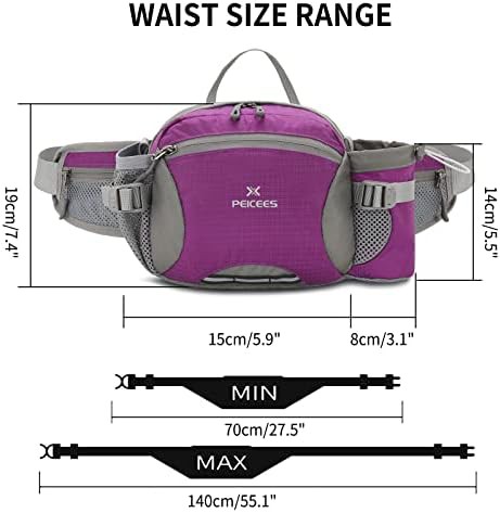 Hiking fanny pack with bottle holder — photo 3