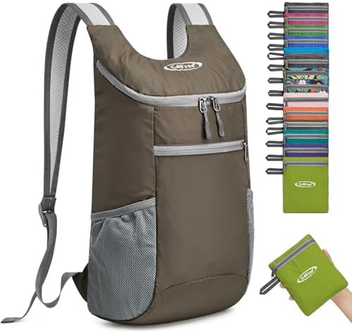 Dark green foldable rucksack 11.0 in