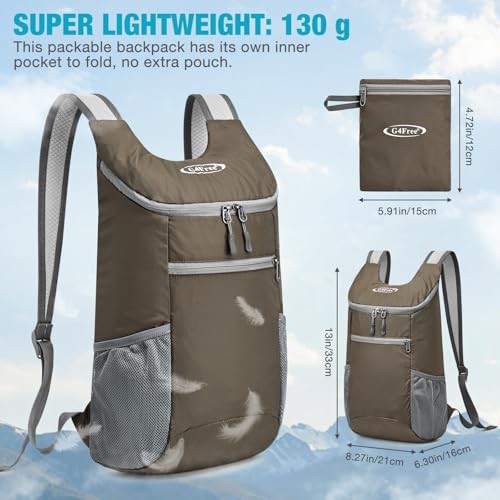 Dark green foldable rucksack 11.0 in — photo 4