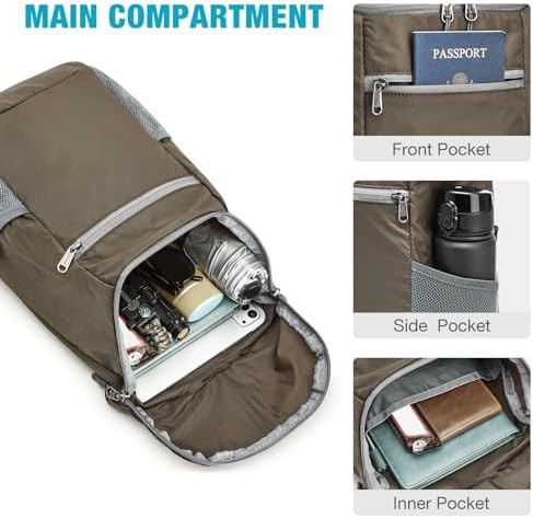 Dark green foldable rucksack 11.0 in — photo 5