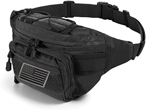 Black tactical waist bag