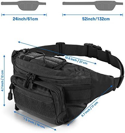 Black tactical waist bag — photo 3
