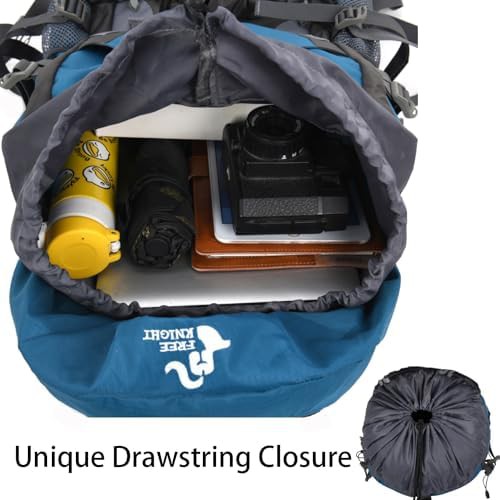 Bseash 60L camping hiking backpack in army green — photo 3