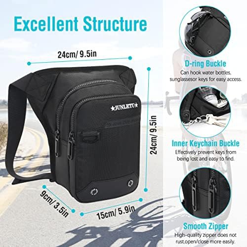 Motorcycle thigh bag with removable leg harness — photo 4