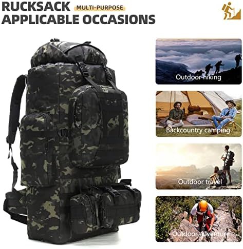 Tactical rucksack camping backpack 100l — photo 5