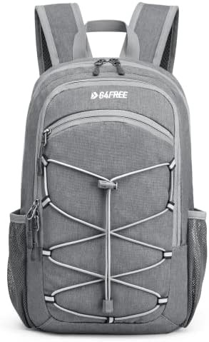 Light grey RFID mini rucksack 20l