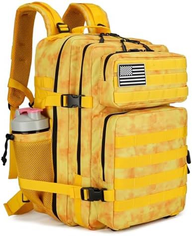 Military tactical assault pack rucksack with molle system