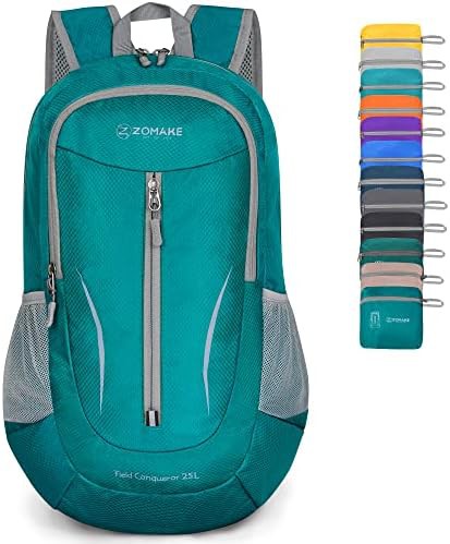 Lake green 25l foldable hiking backpack