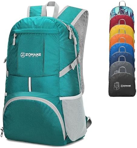 Water-resistant 35L foldable hiking pack