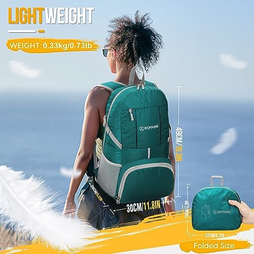 Water-resistant 35L foldable hiking pack — photo 3