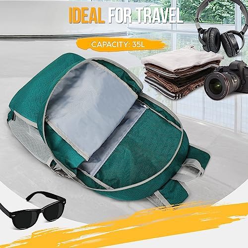 Water-resistant 35L foldable hiking pack — photo 4