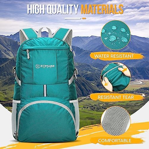Water-resistant 35L foldable hiking pack — photo 5